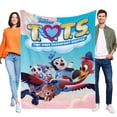 thumbnail image 1 of TOTS Flannel Blanket Super Soft Bed Sofa Throw Birthday Gift, 1 of 14