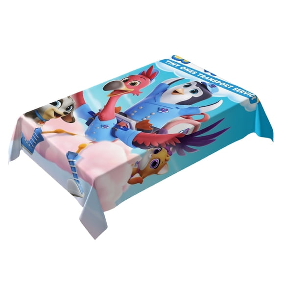TOTS-theme square tablecloth has an iconic print, fits most tables, and is easy to care for perfect gifts for fans friends and family55" x 71"140*180cm