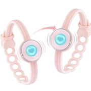 Totwoo Candy Collection Vibration and Light Up Titanium Steel with Pair of Couples Bracelets, Pink