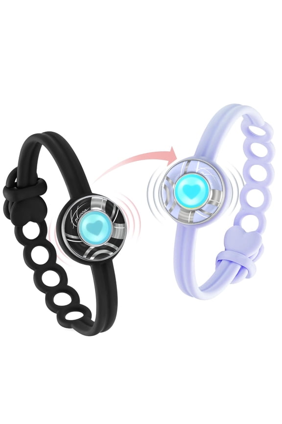 TOTWOO Candy Collection-Long Distance Touch Bracelets for Couples, Vibration & Light up for Love -Pair of Couples Bracelets | Long Distance Relationship Gifts for Girlfriend