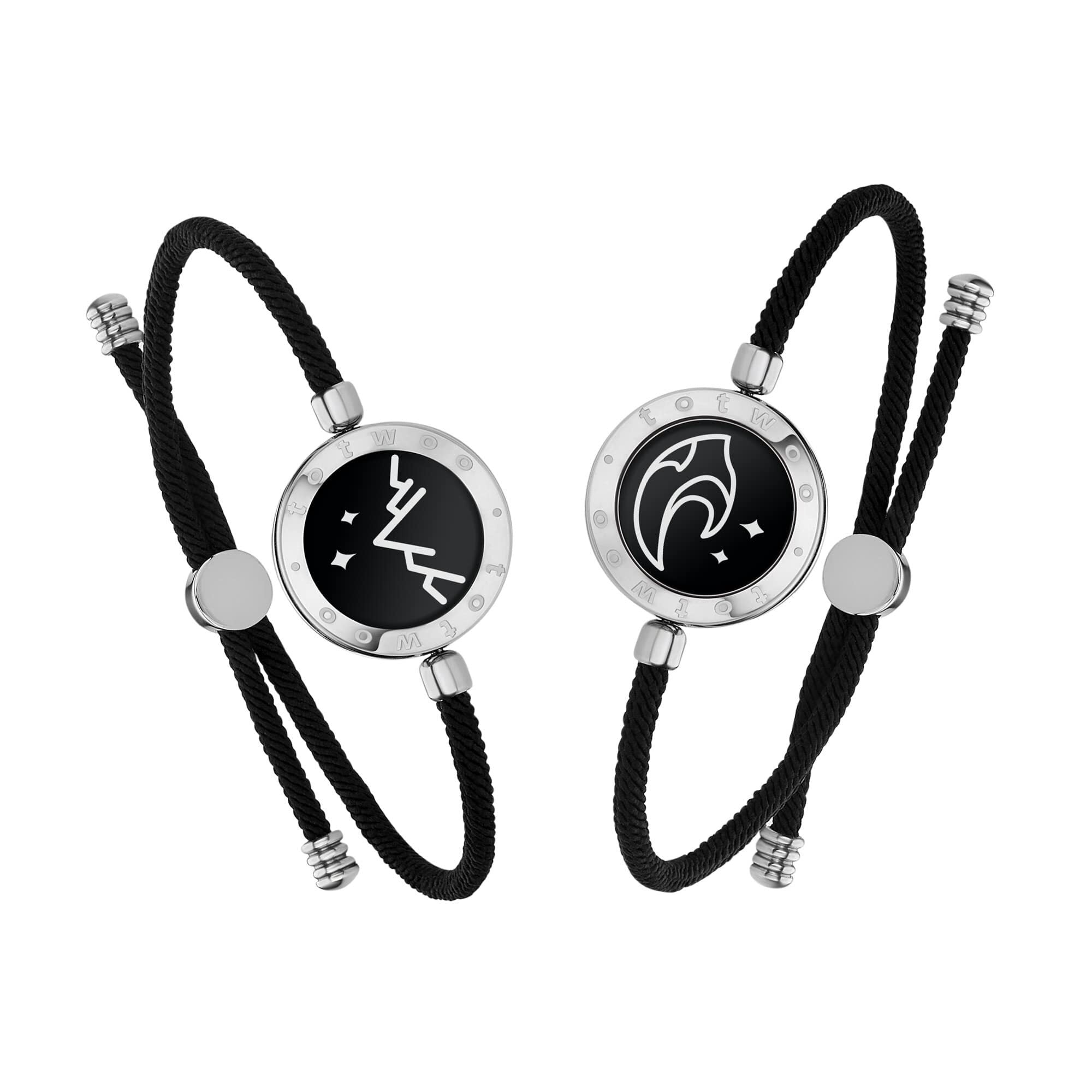 Boyfriend Girlfriend Vibrating Bracelet Bluetooth Smart Bracelet INOWL Long  Distance Touch Bracelets For