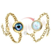 TOTWOO Long Distance Touch Bracelets for Couples, Long Distance Relationship Gifts for Girlfriend