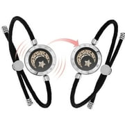 TOTWOO Long Distance Touch Bracelets for Couples, Vibration & Light up for Love Couples Bracelets | Long Distance Relationship Gifts for Girlfriend