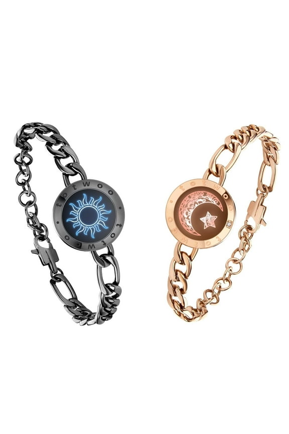 Long Distance Touch Bracelets for Couples, Long Distance Relationship Gifts for Girlfriend