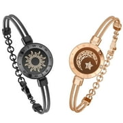 TOTWOO Long Distance Touch Bracelets for Couples, Long Distance Relationship Gifts for Girlfriend