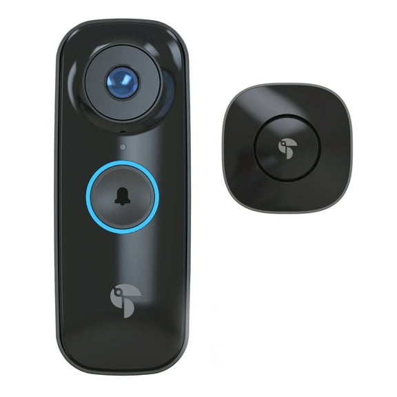 Toucan Wi-Fi and Wire-Free 2K QHD Video Doorbell PRO with Wireless Doorbell Chime, TVDP05GR