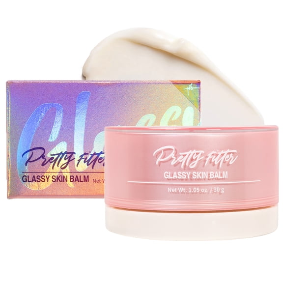TOUCH IN SOL Pretty Filter Glassy Skin Balm Primer 1.05 oz.  Skin Smooth Moisturizing Primer before Makeup - Natural Glow Face Cream Moisturizer with Shea Butter and Rose Flower Water