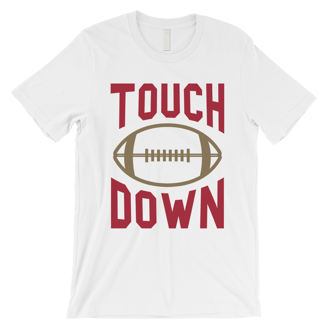 TOUCHDOWN San Francisco T-Shirt Mens Funny Game Day White Tee Shirt - image 1 of 4