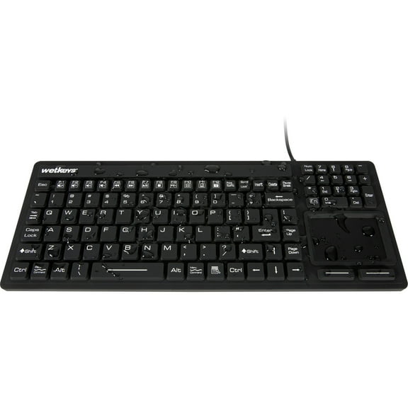 TOUCHPAD USB KEYBOARD WATERPROOF TOUCHPAD-PLUS BLACK