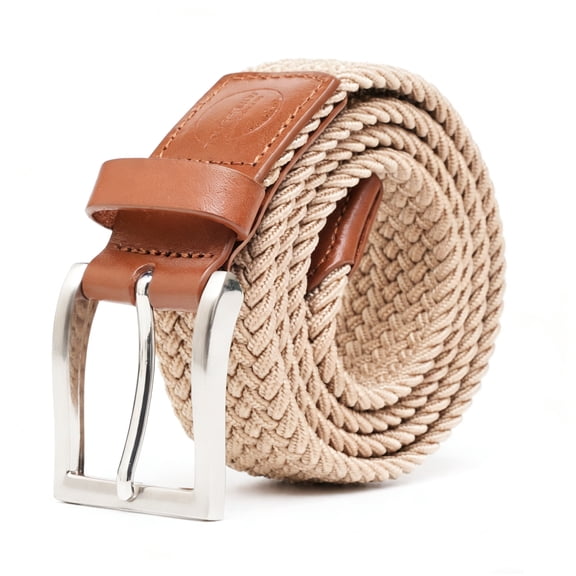 TOUGERJOY Mens Stretch Belt, Woven Elastic Braided Web Belt Casual for Golf Hunting Pants Jeans
