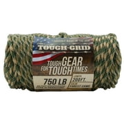 TOUGH-GRID 750lb Forest Camo Paracord / Parachute Cord - 100% Nylon Mil-Spec Type IV Paracord Used by The US Military, Great for Bracelets and Lanyards, 200Ft. - Forest Camo