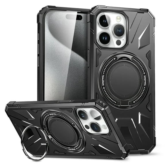 iCase shop Hard Shell Back Cover Cell Phone Case for Apple iphone 16 pro max, Black