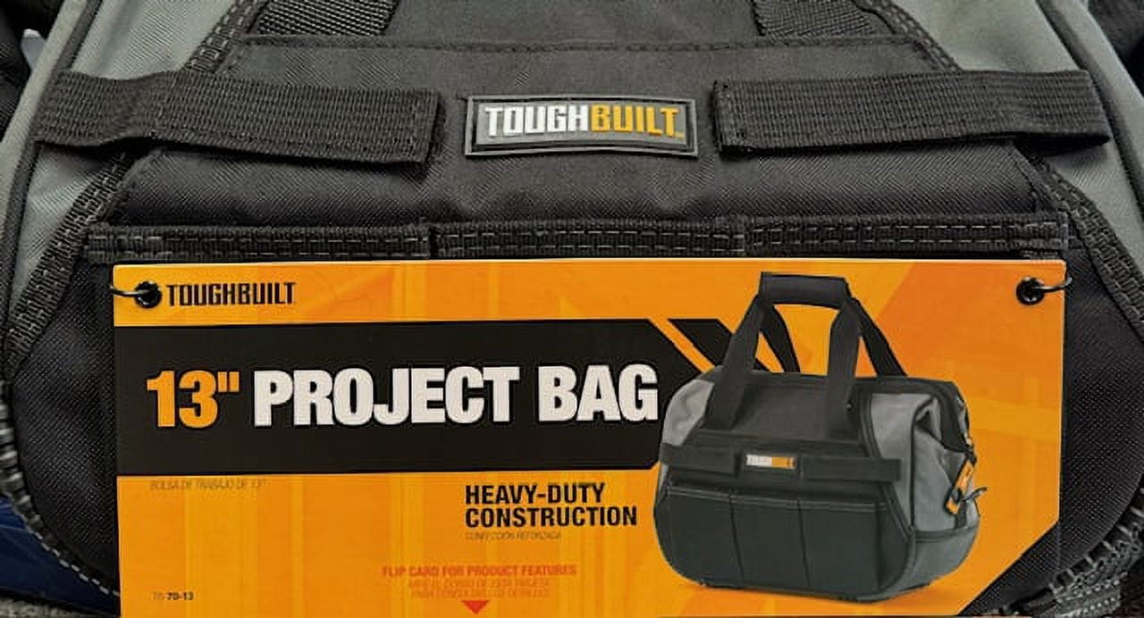 TOUGHBUILT 13" PROJECT BAG HEAVY DUTY CONSTRUCTION BAG