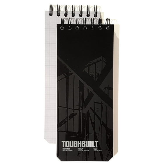 TOUGHBUILT Medium Grid Notebook 2 Pack