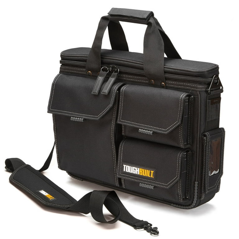Medium Quick Access Laptop Tool Bag with Shoulder Strap in Black Medium Quick Access Laptop Tool Bag with Shoulder Strap in Black