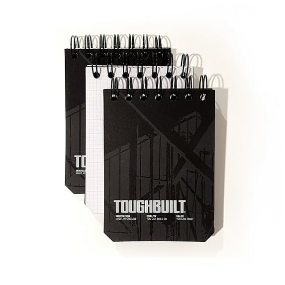 TOUGHBUILT Small Grid Notebook 3 Pack