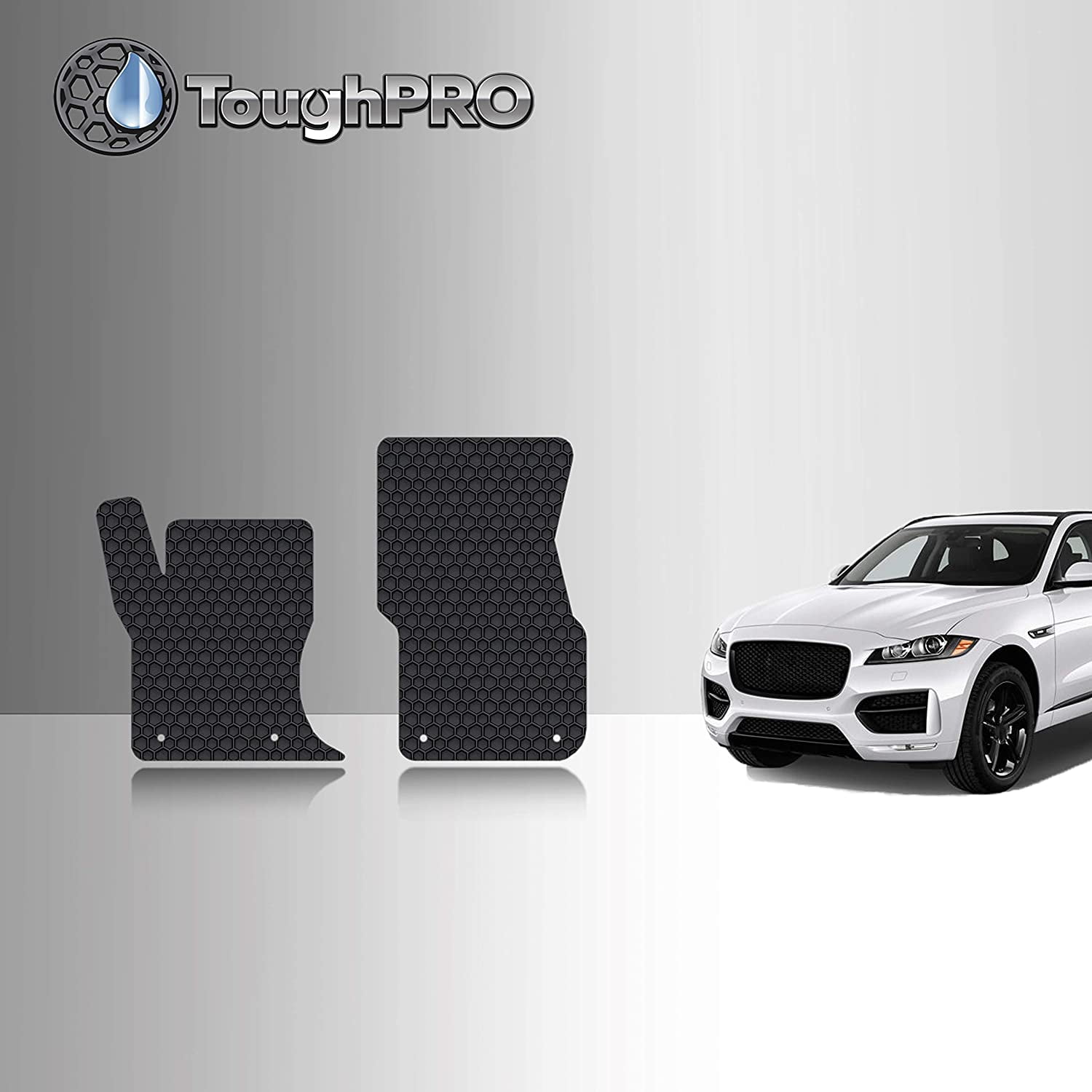 TOUGHPRO Floor Mat Accessories (Front Row Set) Compatible with Jaguar F