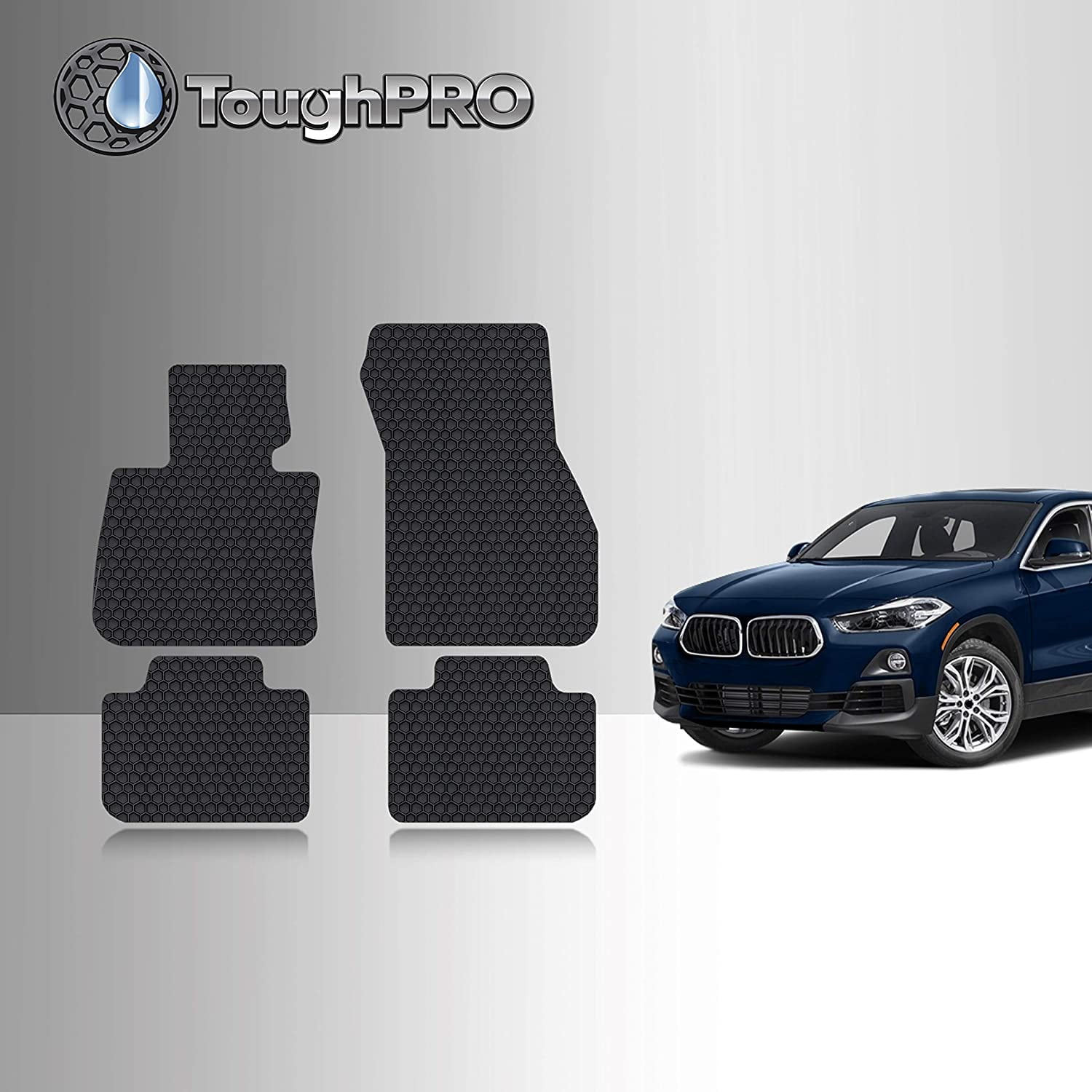 TOUGHPRO Floor Mat Accessories Set Front Row 2nd Row Compatible with BMW X2 All Weather Heavy Duty Made in USA 2022 Walmart