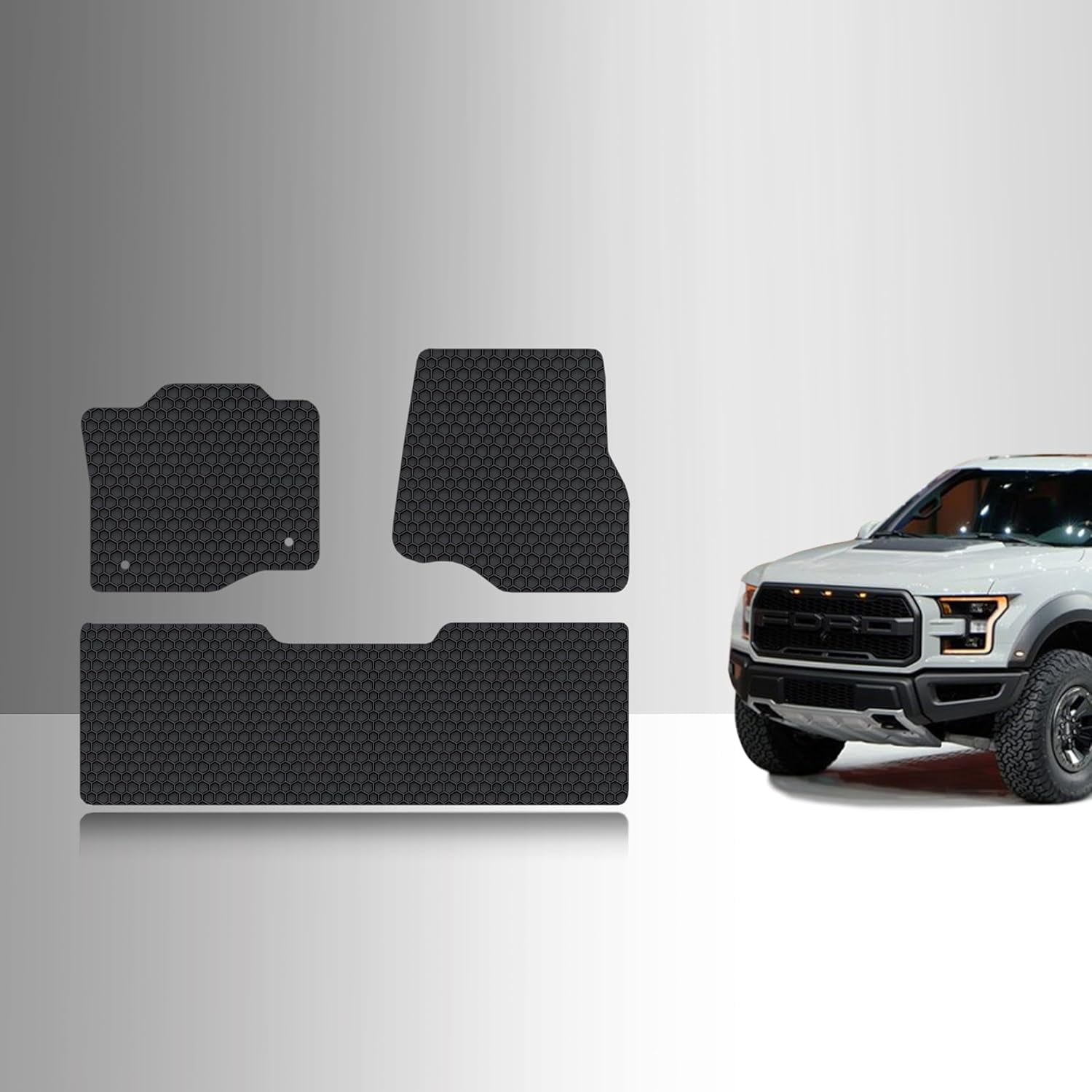 TOUGHPRO Floor Mats Accessories Set (Front Row + 2nd Row) for Ford F150 ...