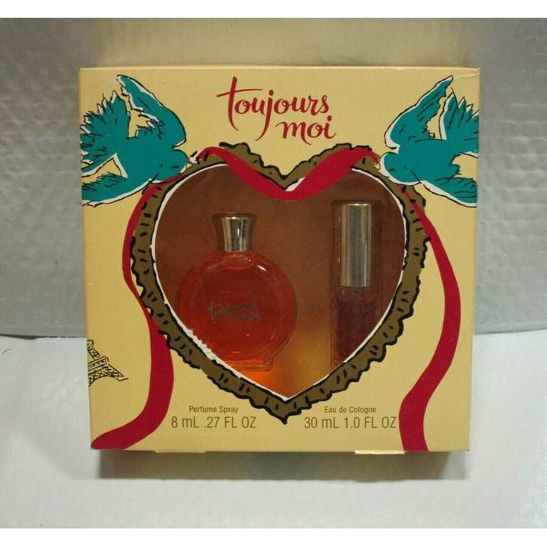 TOUJOURS MOI PERFUME SPRAY 0.27 OZ EAU DE COLOGNE 1 OZ SET Vintage