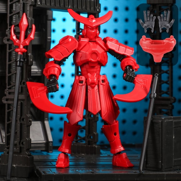 TOUMENY 3rd Generation Articulated Mecha Dolls DIY Assembly, Movable Action Figure Robot Model with Detachable, Printable Dummy Dolls for Collectible Display with Flexible Joints