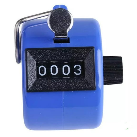 TOUMENY 4-Digit Hand Tally Counter, Compact Portable Clicker for Event Attendance and Inventory Tracking, Quick Mechanical Press with 0000-9999 Range