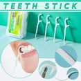 thumbnail image 1 of TOUMENY 50 Count Disposable Plastic Tooth Cleaning Tools High Strength, Dental Floss Picks for Teeth Care with Thinning Polymer Floss, Tooth Cleaners for Home Use with Non-Slip Handle, 1 of 7