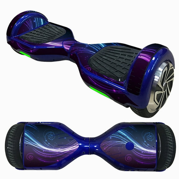 TOUMENY 6.5 Inch Self-Balancing Scooter Sticker, Protective Cover Case Decals for Hoverboard, PVC Scratch-Proof Hoverboard Stickers for Outdoor Riding, Shinny Decorative Skin for 6.5 Inch Scooter