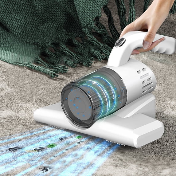 TOUMENY 8KPa Handheld Mattress Cleaner, High-Frequency Double Beat UV Sanitizing Vacuum, Deep Cleaning for Bedding Sofa Fabric Surfaces