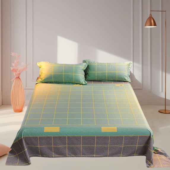 TOUMENY All Season 3-Piece Bedding Set, Breathable Microfiber Comforter with Pillowcases, Shrink & Fade Resistant for Year-Round Comfort