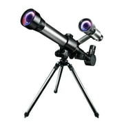 TOUMENY Kids Astronomical Telescope, 20X 30X 40X Magnification Eyepieces for Moon & Space Viewing, Beginner Science Teaching Tool with Stabilizing Tripod