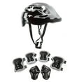 thumbnail image 1 of TOUMENY Kids Skateboard Helmet and Protective Gear Set, Full Safety Kit for Biking Skating Rollerblading, Adjustable Quick-Release Chin Strap Ventilated Pads for Children Ages 5-12, 1 of 1