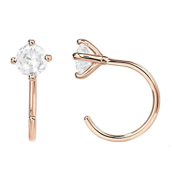 TOUMENY Lymphatic Drainage Earrings, Magnetic Acupuncture Therapy for Women, Zirconia Lymphatic Activity Earrings Promote Health and Relieve Fatigue