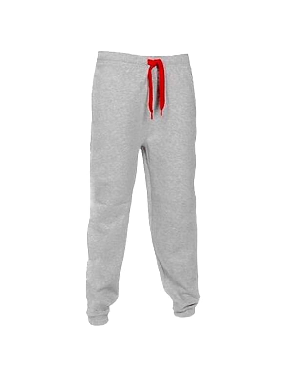 Men's Jogger Sweatpants Casual Drawstring Elastic Waist Athletic Pants Solid Full Length Sports Running Gym Fitness Lounge Pants