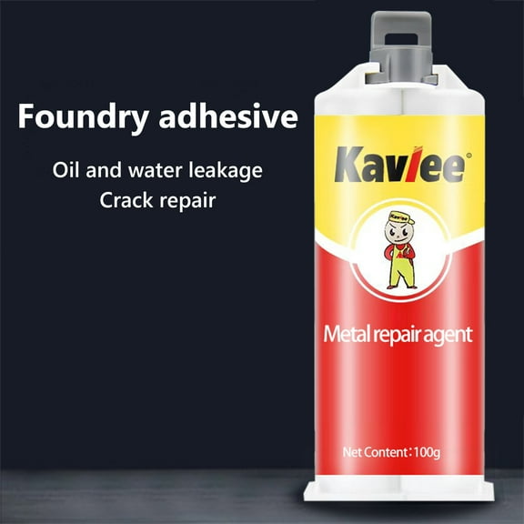 TOUMENY Metal Repair Glue, All-Purpose Epoxy Putty for Leak Repair, Strong Adhesive for Oil Tank Radiator Crack Fix, Household DIY Automotive Marine Industrial Use