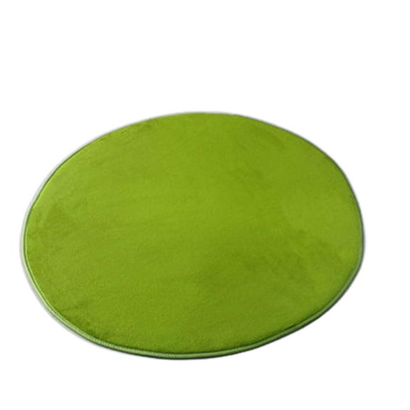 TOUMENY Non-Slip Velvet Foam Carpet, Soft Round Area Rug for Bedroom Nursery Floor, Machine Washable Absorbent Doormat