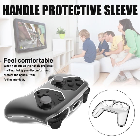 TOUMENY Pro Gamepad Handle Protective Cover Non-Slip Scratch-Resistant, Game Controller Grip Cover for Better Gaming Performance, Protective Cases for Pro Wireless Controller with Easy Access