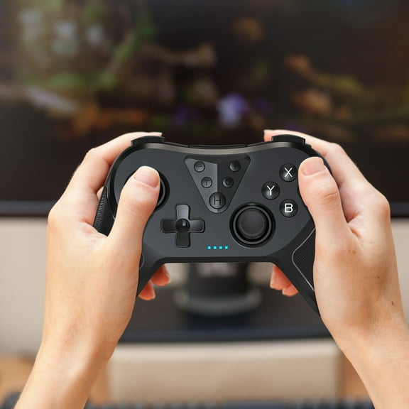TOUMENY Pro Wireless Gamepad, Programmable Back Buttons, Turbo Mode & Gyro Sensor for Nintendo Switch Gaming
