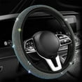 thumbnail image 1 of TOUMENY Rhinestone Steering Wheel Cover, Sparkling Crystal Diamond Design for Women, Universal Fit 14-15 Inch Car Accessory, 1 of 7