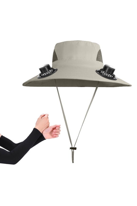 Solar USB Charging Fan Hat, Powerful Cooling for Outdoor Fishing Hiking, Rechargeable Breeze Summer Sun Protection Gear