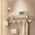 thumbnail image 1 of TOUMENY Wall Mounted Coat Hook Rack, Heavy Duty Alloy Wood Entryway Organizer, Space Saving Bathroom Kitchen Bedroom Storage Solution, 1 of 6