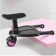thumbnail image 1 of TOUMENY Wheeled Buggy Board, Quick-Adjust Suspension Step for Kids 3-7 Years, Bump-Free Stroller Ride Up to 25kg, 1 of 4