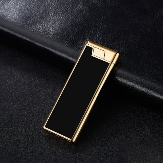 TOUMENY Windproof Butane Lighter, Metal Refillable Pocket Lighter for Outdoor Camping Travel, Compact Portable Ignition Tool for Cigarettes Candles