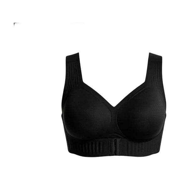 TOUMENY Women Padded Wide Strap High Waist Seamless Soft Stretchy ...