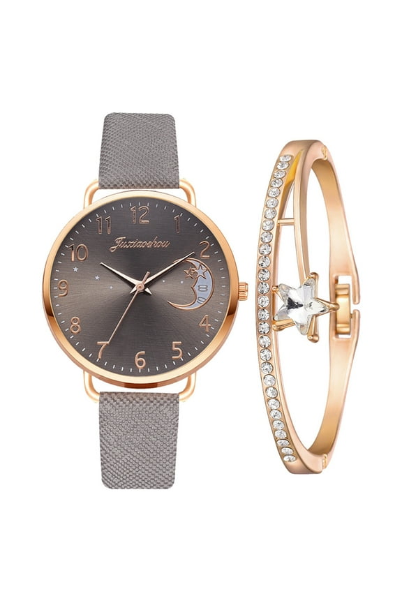 Women's Quartz Watch, Elegant Leather Strap Fashion Timepiece, Perfect Christmas Gift for Her