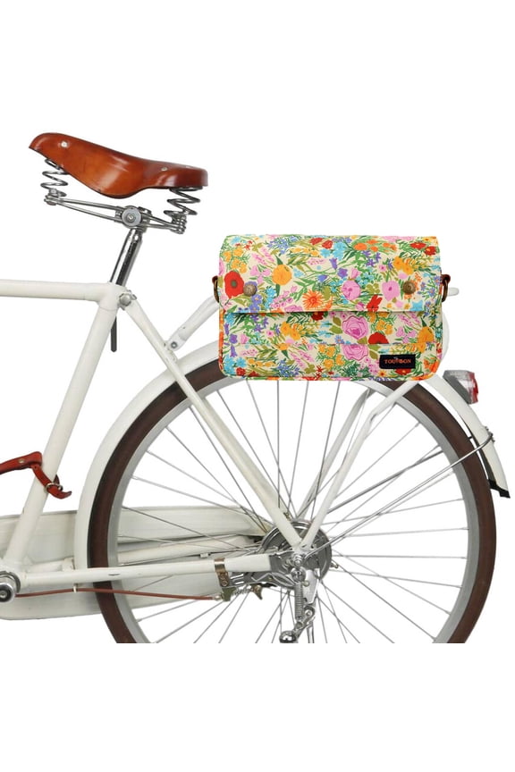 Canvas Bike Back Seat Bag Leisure Daily Shoulder Pack