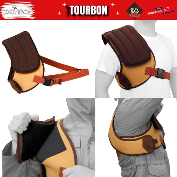 TOURBON Feild Shooting Shield Recoil Shoulder Guard Pad Protector Field Vest Pad