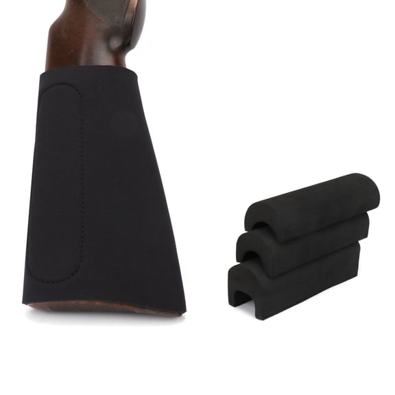 Tourbon Neoprene Cheek Riser Stock Cover with Adjustable EVA Foam Inserts Black
