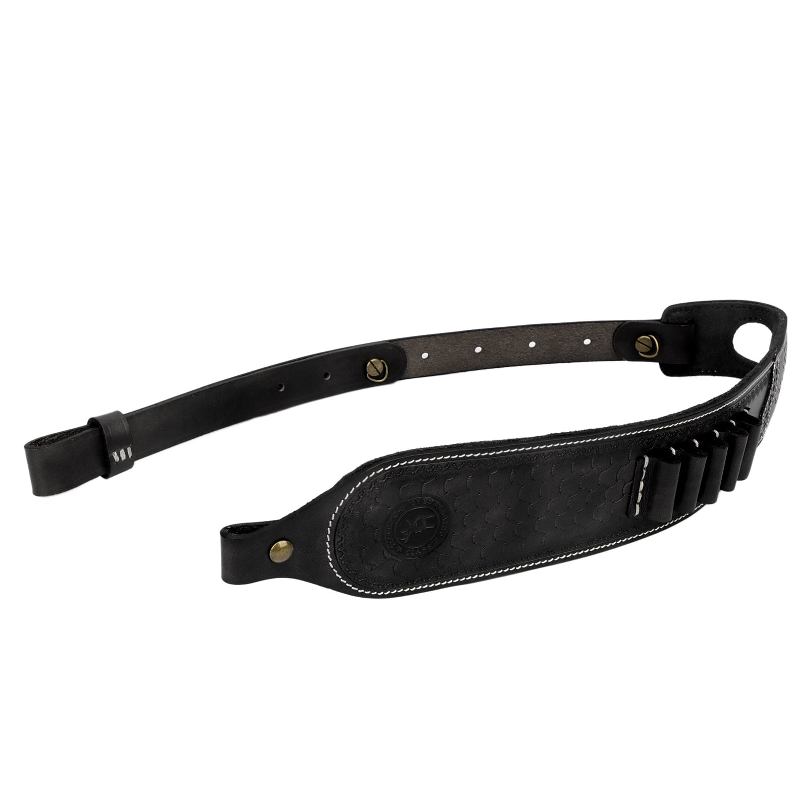 TOURBON Hunting Leather Rifle Sling NonSlip Gun Shoulder Strap with