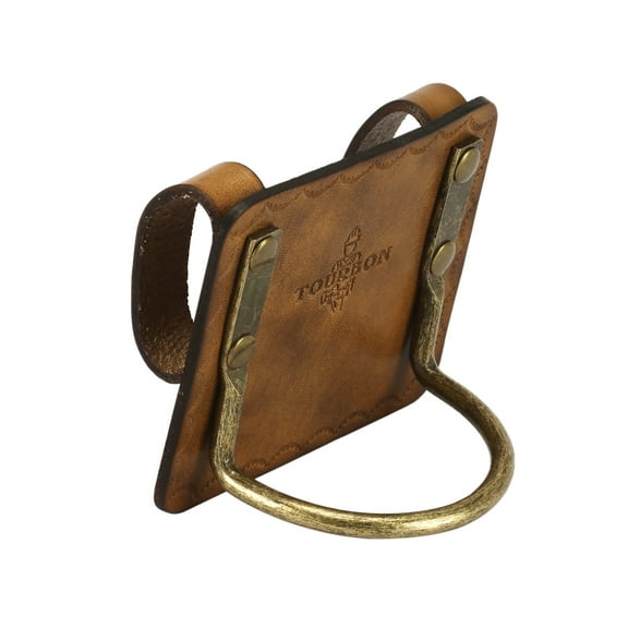 Tourbon Leather Axe Holder Handle Holster Hammer Hanger with Belt Metal Loop, Camping